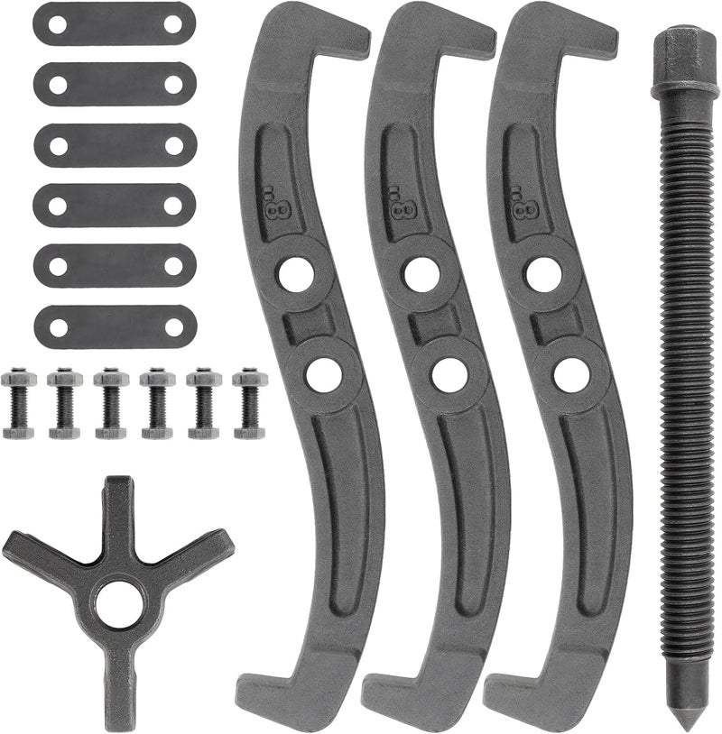 ChgImposs Multifunction Standard Carbon Steel 2 Jaw / 3 Jaw Bearing Puller with 4 Single Hole Claw Pullers for Car/Mechanical Repairing (8 Inch) - Image 2